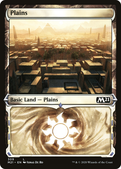 Plains (309) (Showcase) [Core Set 2021]
