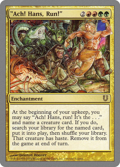 "Ach! Hans, Run!" (116) (UNH)