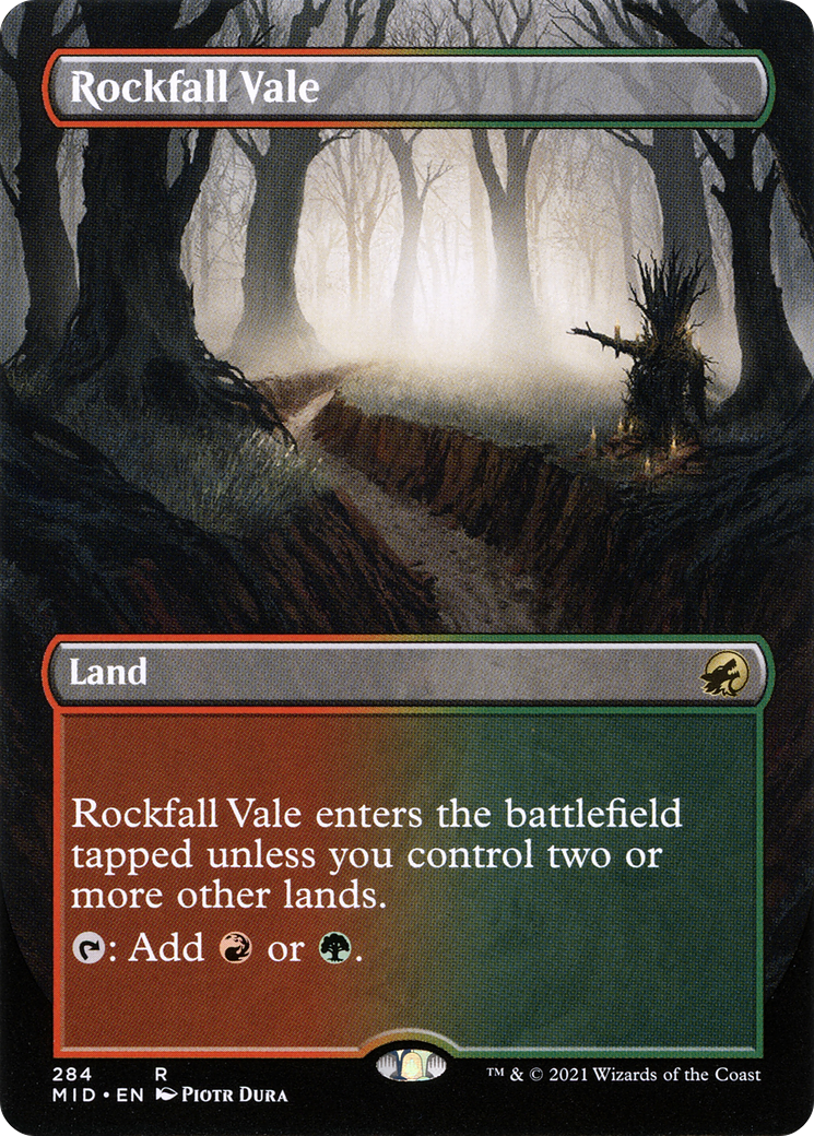 Rockfall Vale (Borderless Alternate Art) [Innistrad: Midnight Hunt]