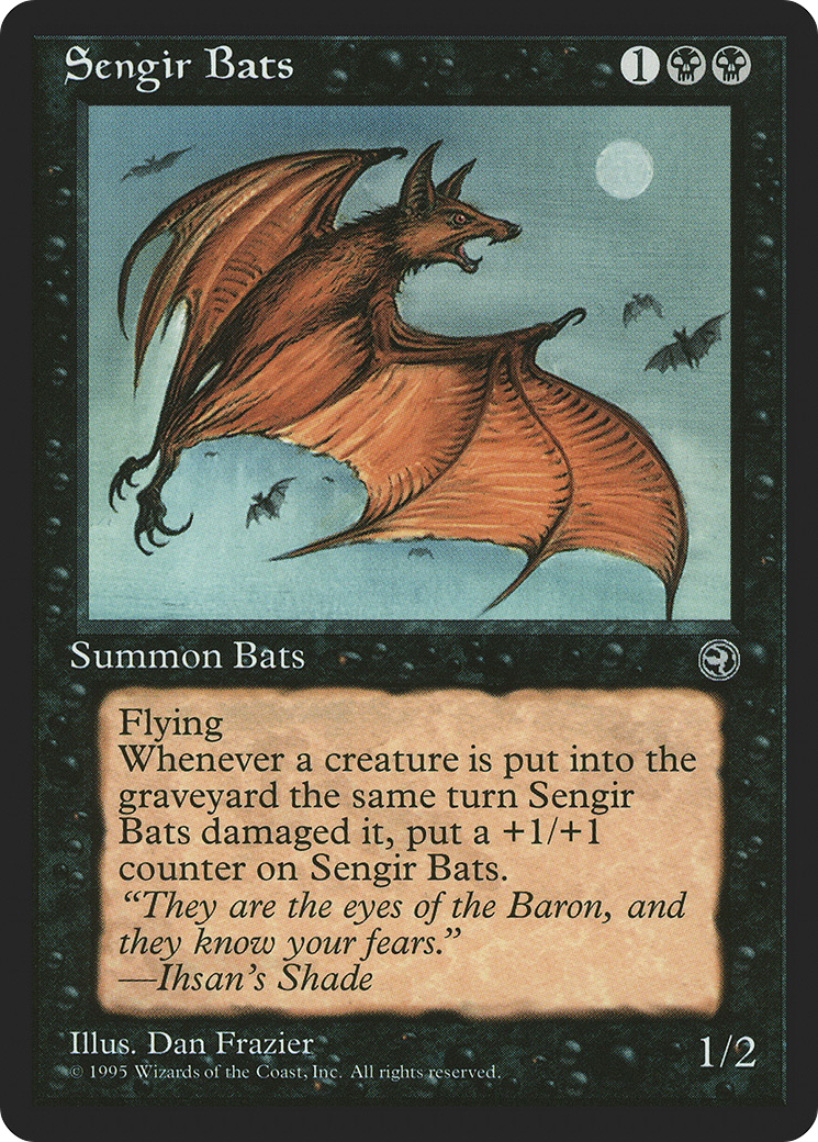 Sengir Bats (Daria Flavor Text) [Homelands]