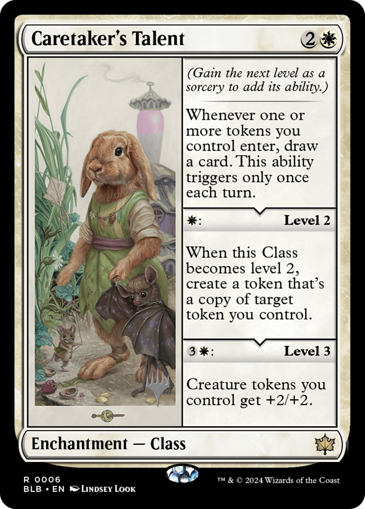 Caretaker's Talent (Promo Pack) [Bloomburrow Promos]