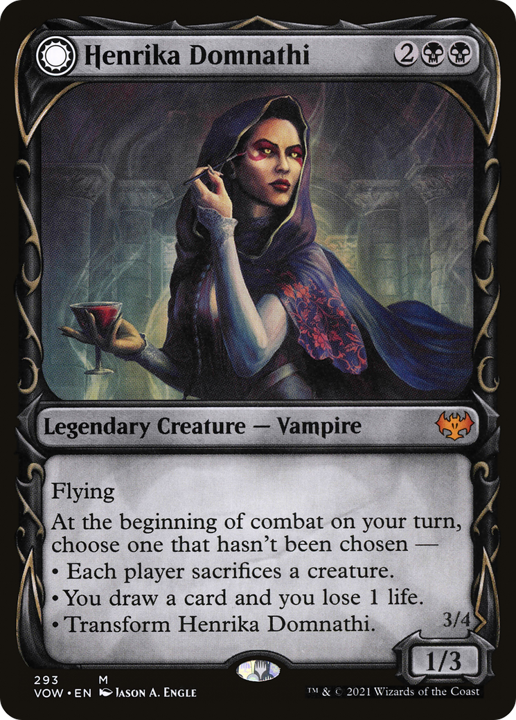 Henrika Domnathi // Henrika, Infernal Seer (Showcase Fang Frame) [Innistrad: Crimson Vow]