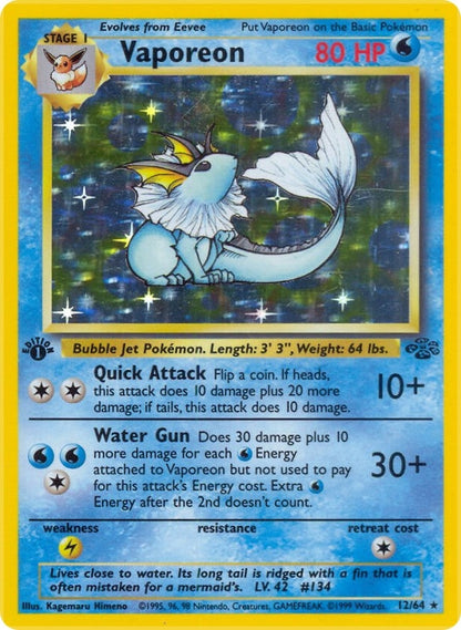 Vaporeon (12) (12/64) (JU)