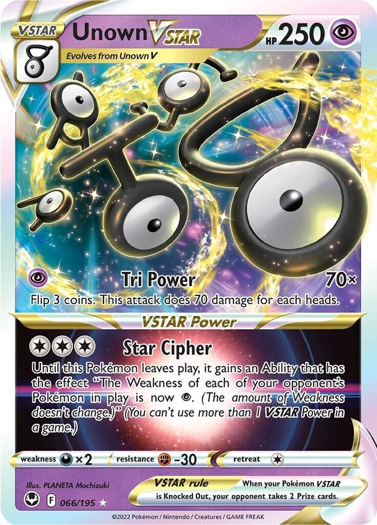 Unown VSTAR (066/195) (SWSH12)