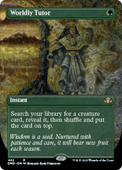 Worldly Tutor (Borderless) (442) (DMR)