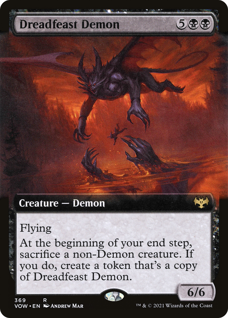 Dreadfeast Demon (Extended Art) [Innistrad: Crimson Vow]