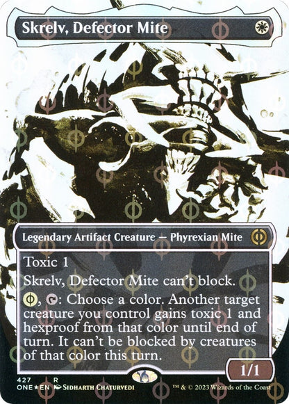 Skrelv, Defector Mite (Showcase) (Step-and-Compleat Foil) (427) (ONE)