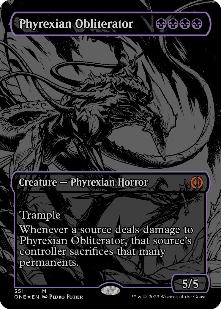Phyrexian Obliterator (Oil Slick Raised Foil) (351) (ONE)
