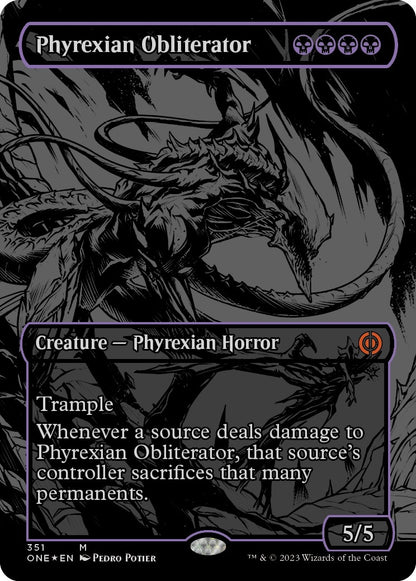 Phyrexian Obliterator (Oil Slick Raised Foil) (351) (ONE)