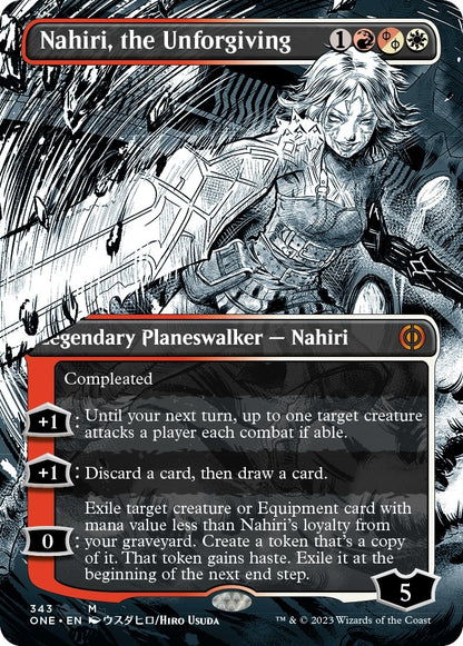 Nahiri, the Unforgiving (Borderless) (343) (ONE)