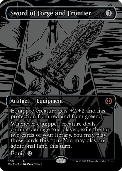 Sword of Forge and Frontier (Oil Slick Raised Foil) (359) (ONE)