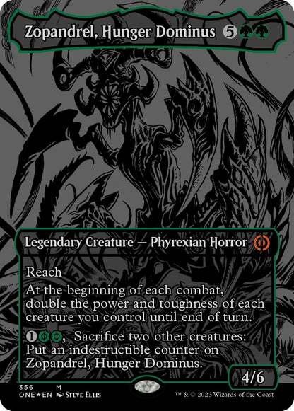 Zopandrel, Hunger Dominus (Oil Slick Raised Foil) (356) (ONE)