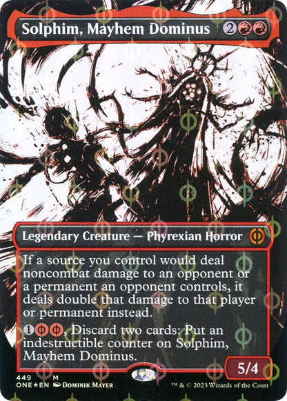 Solphim, Mayhem Dominus (Showcase) (Step-and-Compleat Foil) (449) (ONE)