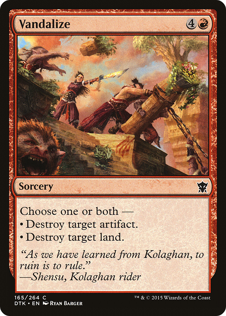 Vandalize [Dragons of Tarkir]