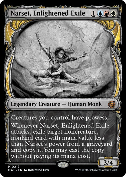 Narset, Enlightened Exile (Halo Foil) (217) (MAT)