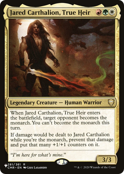 Jared Carthalion, True Heir (281/361) (LIST)