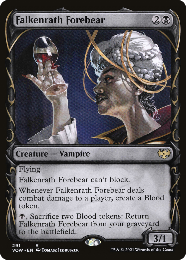 Falkenrath Forebear (Showcase Fang Frame) [Innistrad: Crimson Vow]