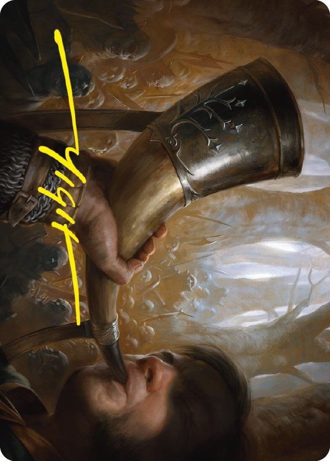 Image for Horn of Gondor Art Card (Gold-Stamped Signature) (29) - Magic: The Gathering