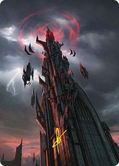 Image for Barad-dur Art Card (Gold-Stamped Signature) (54) - Magic: The Gathering