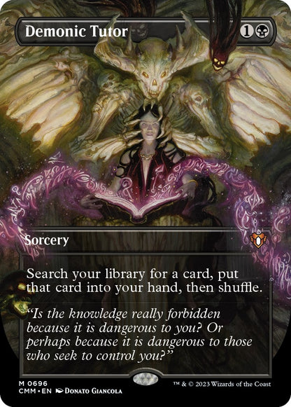 Demonic Tutor (Borderless) (696) (CMM)
