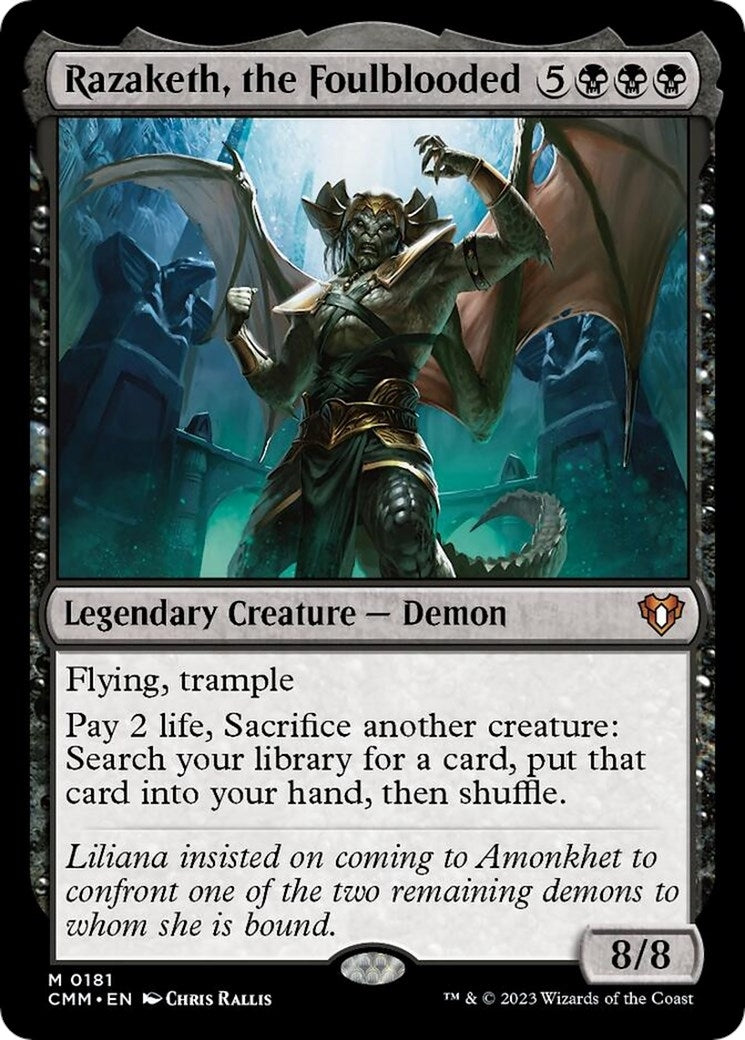 Razaketh, the Foulblooded (181) (CMM)
