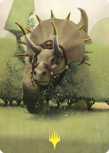 Image for Regal Behemoth Art Card (Gold-Stamped) (43) - Magic: The Gathering