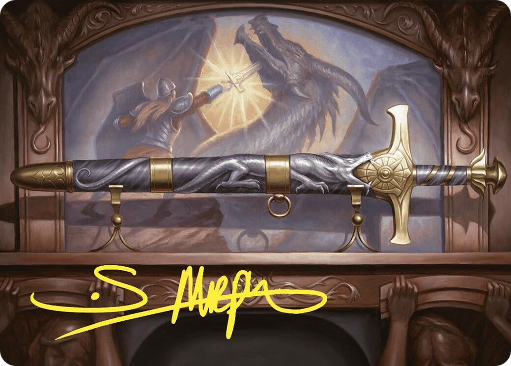 Image for Ancestral Blade Art Card (Gold-Stamped Signature) (1) - Magic: The Gathering