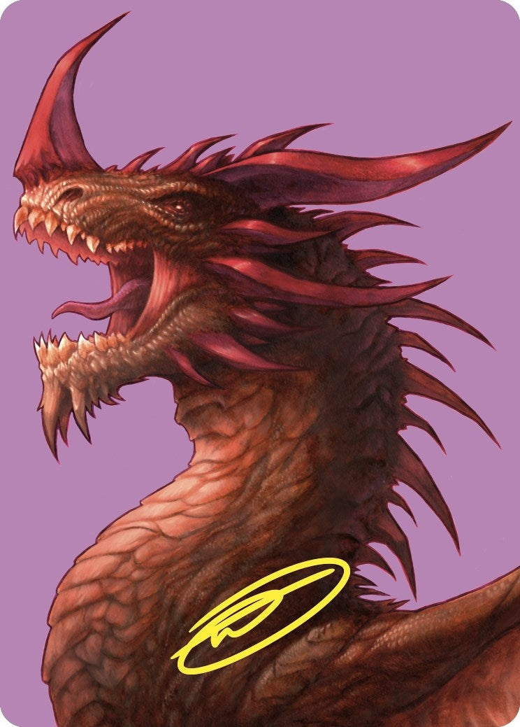 Image for The Ur-Dragon Art Card (Gold-Stamped Signature) (61) - Magic: The Gathering