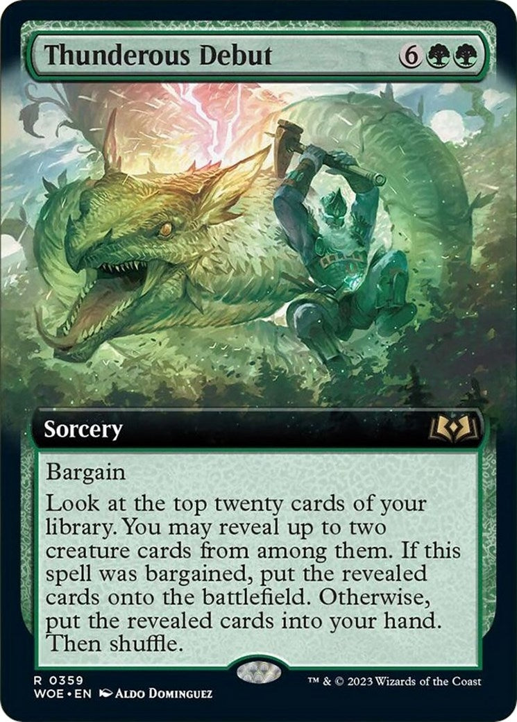 Thunderous Debut (Extended Art) (359) (WOE)