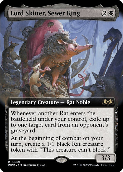 Lord Skitter, Sewer King (Extended Art) (339) (WOE)