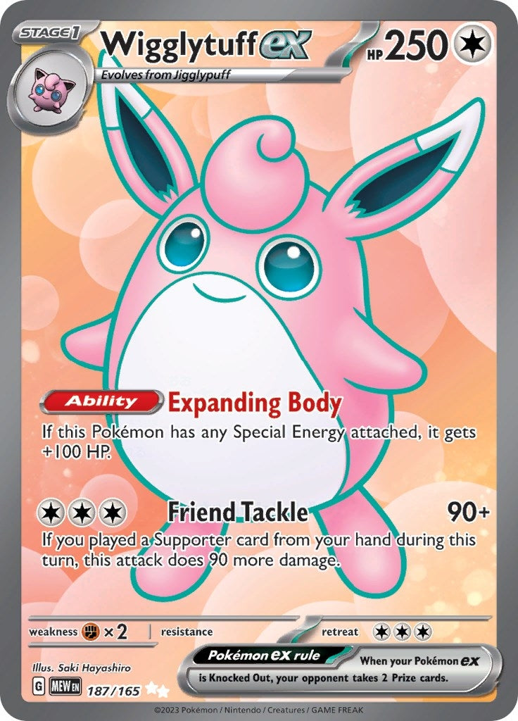 Wigglytuff ex (187/165) (MEW)