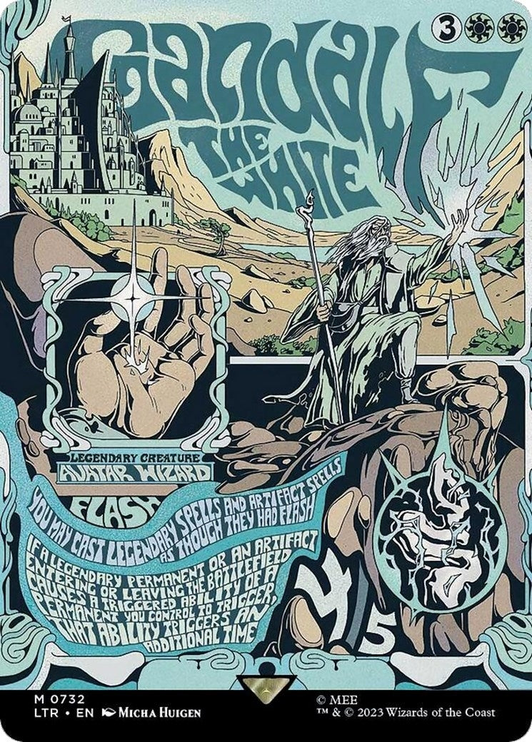 Gandalf the White (Borderless Poster) (732) (LTR)