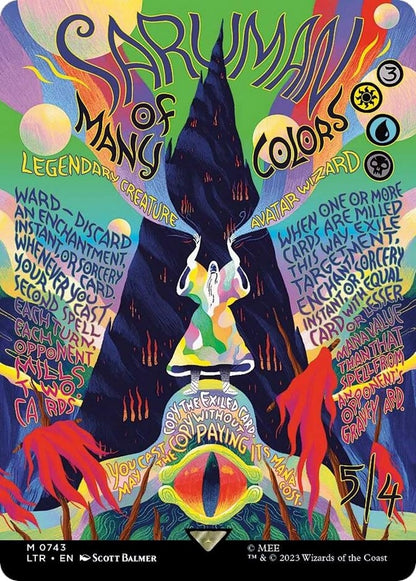 Saruman of Many Colors (Borderless Poster) (743) (LTR)