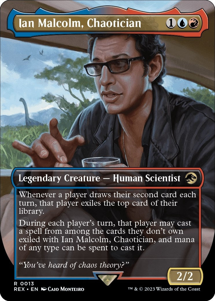 Ian Malcolm, Chaotician (Borderless) (13) (REX)