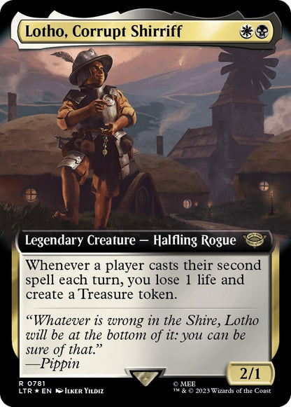 Lotho, Corrupt Shirriff (Extended Art) (Surge Foil) (781) (LTR)