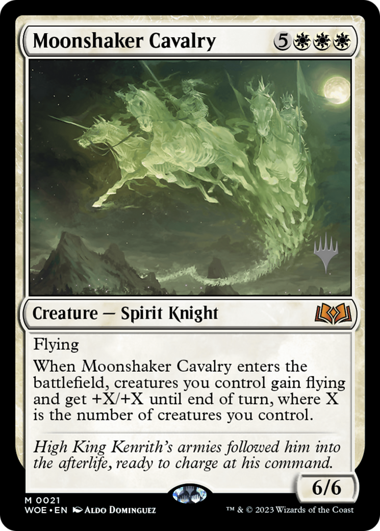 Moonshaker Cavalry (Promo Pack) [Wilds of Eldraine Promos]