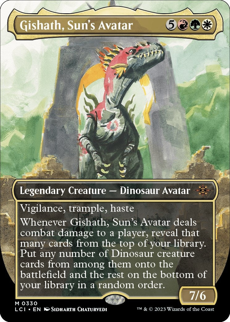 Gishath, Sun's Avatar (Borderless) (330) (LCI)