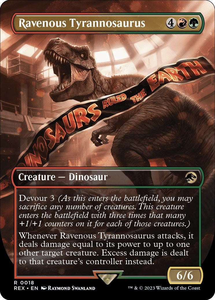 Ravenous Tyrannosaurus (Borderless) (18) (REX)