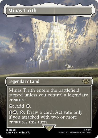 Minas Tirith (Borderless) (Surge Foil) (752) (LTR)