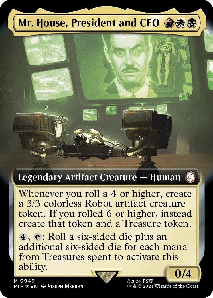 Mr. House, President and CEO (Extended Art) (Surge Foil) (949) (PIP)