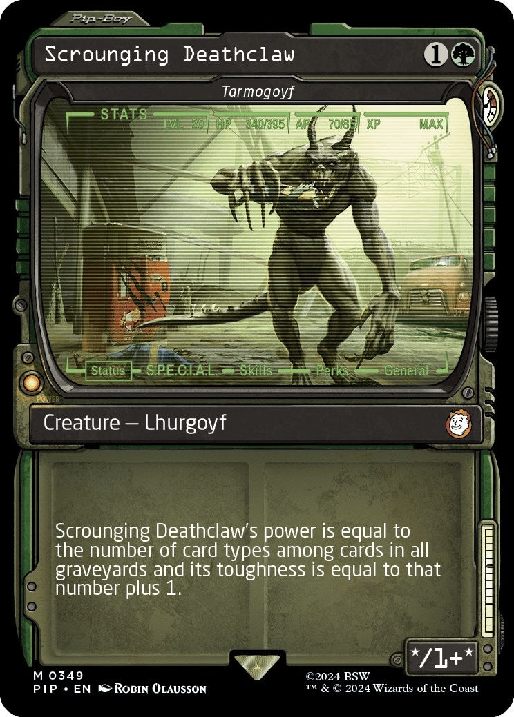 Scrounging Deathclaw - Tarmogoyf (Showcase) (349) (PIP)