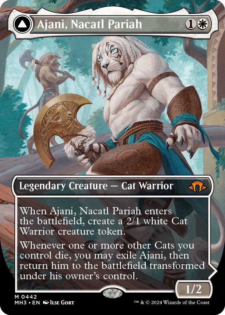 Ajani, Nacatl Pariah (Borderless) (442) (MH3)