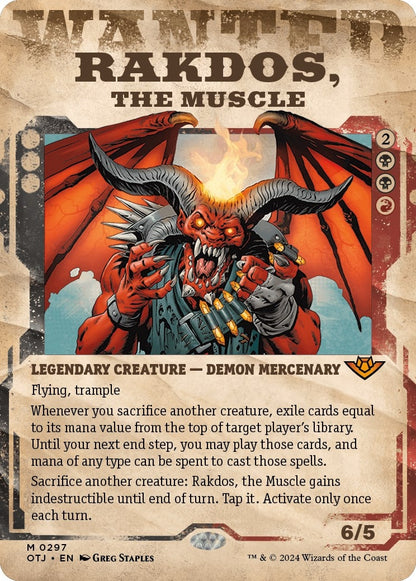 Rakdos, the Muscle (Showcase) (297) (OTJ)