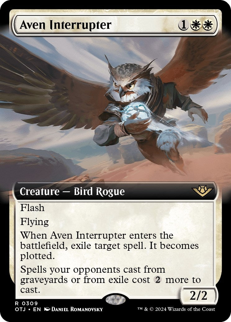 Aven Interrupter (Extended Art) (309) (OTJ)