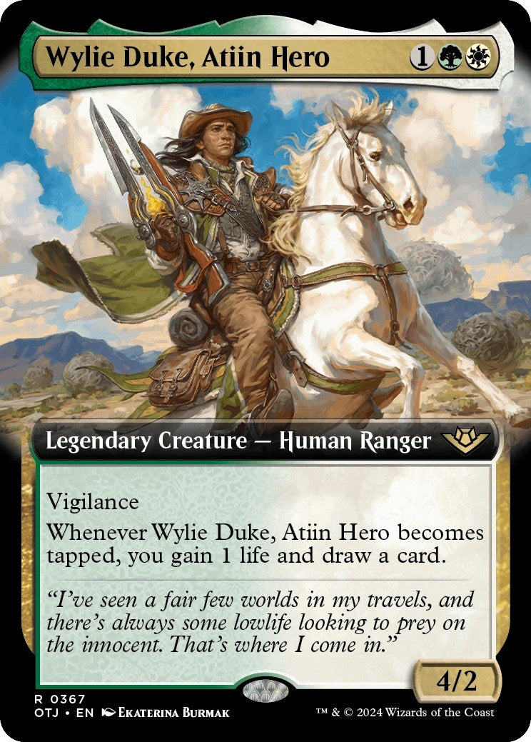 Wylie Duke, Atiin Hero (Extended Art) (367) (OTJ)