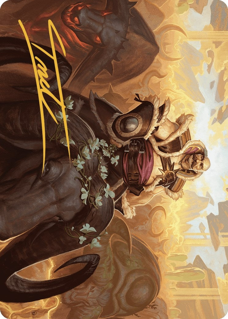 Image for Bruse Tarl, Roving Rancher Art Card (Gold-Stamped Signature) (20) - Magic: The Gathering