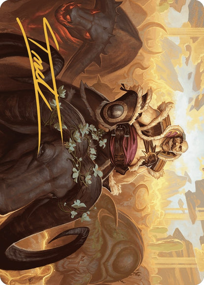 Image for Bruse Tarl, Roving Rancher Art Card (Gold-Stamped Signature) (20) - Magic: The Gathering
