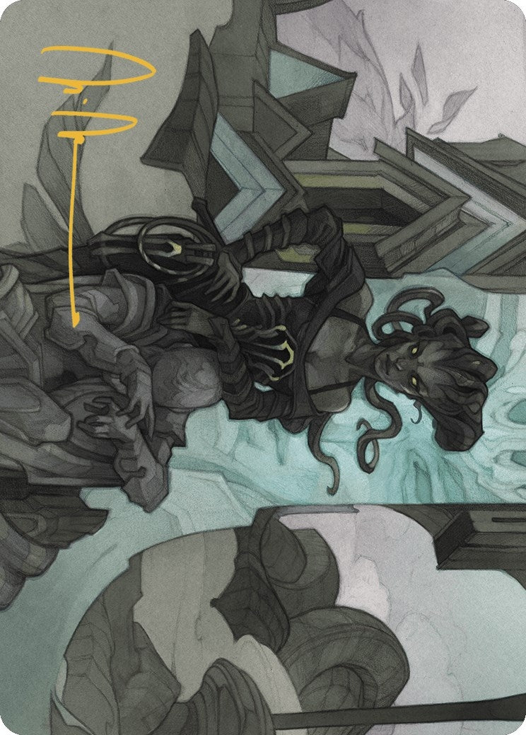 Image for Vraska Joins Up Art Card (Gold-Stamped Signature) (34) - Magic: The Gathering