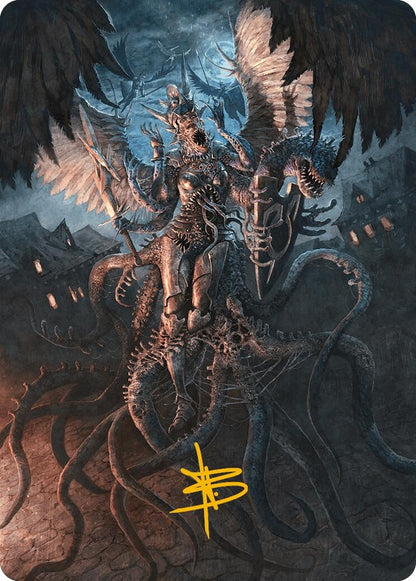 Image for Angelic Aberration Art Card (Gold-Stamped Signature) (28) - Magic: The Gathering