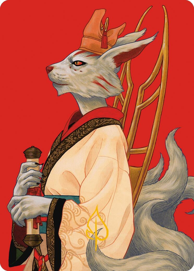 Image for Pearl-Ear, Imperial Advisor Art Card (Gold-Stamped Signature) (45) - Magic: The Gathering